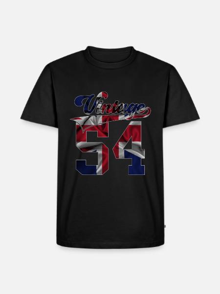 72E ANNIVERSAIRE UK MILLÉSIME 1954 - T-shirt Premium bio Homme - noir