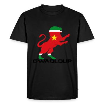 Guadeloupe drapeau guadeloupéen - T-shirt Premium bio Homme - noir - Devant - Nico (187cm)