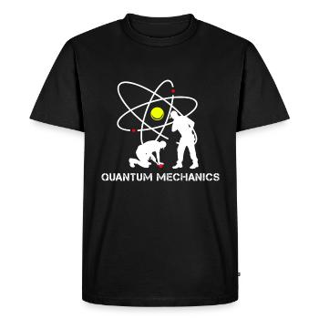 Physicien en mécanique quantique - T-shirt Premium bio Homme - noir - Devant - Nico (187cm)