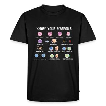 Biologistes des enzymes cellulaires - T-shirt Premium bio Homme - noir - Devant - Nico (187cm)