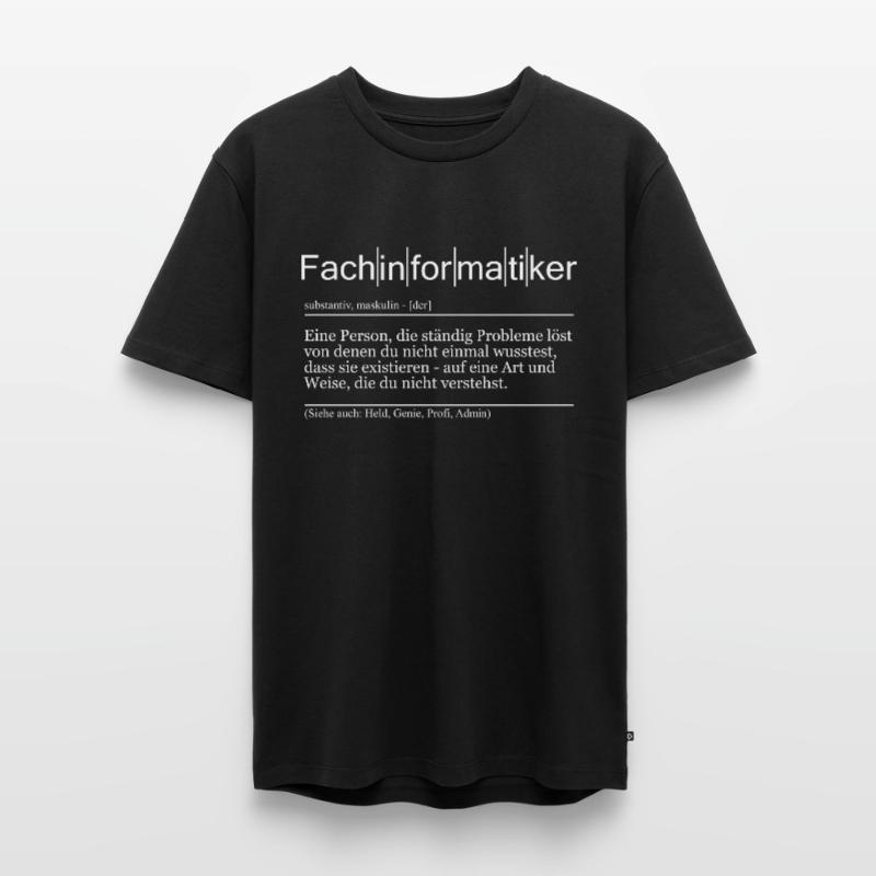 Fachinformatiker Informatik Software Computer Nerd Männer Premium Bio T-Shirt
