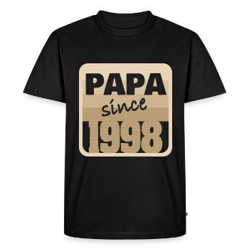 Year 1998 - Men's Premium Organic T-Shirt - black - Front - Nico (187cm)
