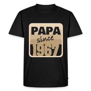 1967 1967 - T-shirt Premium bio Homme - noir - Devant - Nico (187cm)