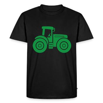 tracteur - T-shirt Premium bio Homme - noir - Devant - Nico (187cm)