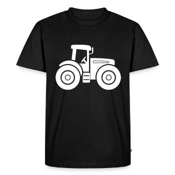 tracteur - T-shirt Premium bio Homme - noir - Devant - Nico (187cm)