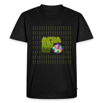 PARTI - T-shirt Premium bio Homme - noir - Devant - Nico (187cm)