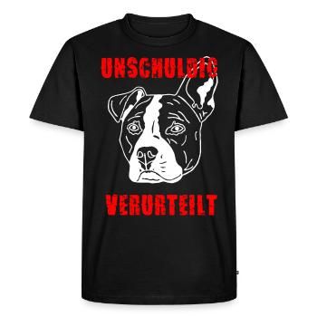 Innocent reconnu coupable - T-shirt Premium bio Homme - noir - Devant - Nico (187cm)
