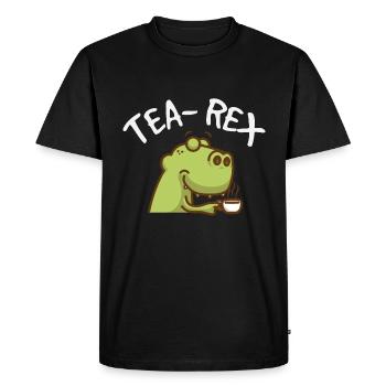 Thé Rex - T-shirt Premium bio Homme - noir - Devant - Nico (187cm)
