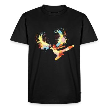 Kung Fu - T-shirt Premium bio Homme - noir - Devant - Nico (187cm)