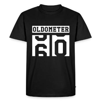 Pensioner 60 years - Men's Premium Organic T-Shirt - black - Front - Nico (187cm)
