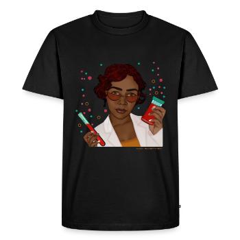 mad scientist - Men's Premium Organic T-Shirt - black - Front - Nico (187cm)