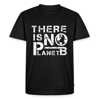 No planet B environmental education - Men's Premium Organic T-Shirt - black - Front - Nico (187cm)