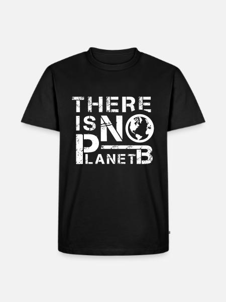 Kein Planet B Umwelschultz - Männer Premium Bio T-Shirt - Schwarz