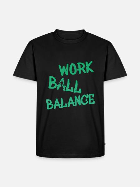Basketball - Männer Premium Bio T-Shirt - Schwarz