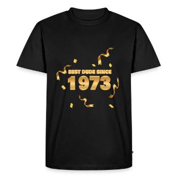 1973 - Men's Premium Organic T-Shirt - black - Front - Nico (187cm)