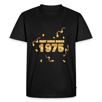 Meilleur 1975 - T-shirt Premium bio Homme - noir - Devant - Nico (187cm)