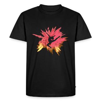 Gymnaste de compétition - T-shirt Premium bio Homme - noir - Devant - Nico (187cm)