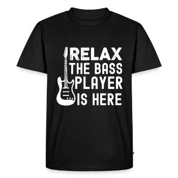 Guitare, citation pour guitariste - T-shirt Premium bio Homme - noir - Devant - Nico (187cm)