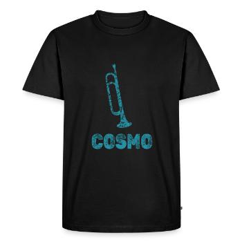 Trompettes Cosmo - T-shirt Premium bio Homme - noir - Devant - Nico (187cm)