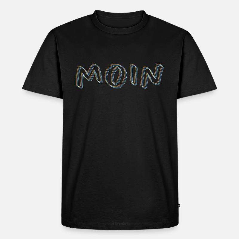 moin - Männer Premium Bio T-Shirt - Schwarz