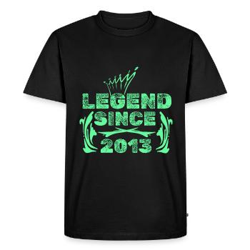 Year 2013 - Men's Premium Organic T-Shirt - black - Front - Nico (187cm)