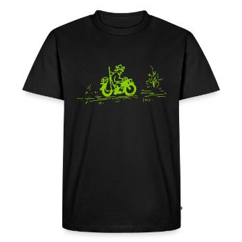 Chasseurs en tournée - T-shirt Premium bio Homme - noir - Devant - Nico (187cm)