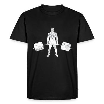 Strongman Deadlifts - Men's Premium Organic T-Shirt - black - Front - Nico (187cm)