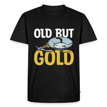 Des chercheurs d’or creusent un cadeau d’orpaillage - T-shirt Premium bio Homme - noir - Devant - Nico (187cm)