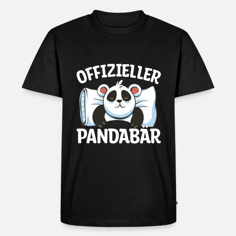 offizieller Pandabär Geschenk - Männer Premium Bio T-Shirt - Schwarz
