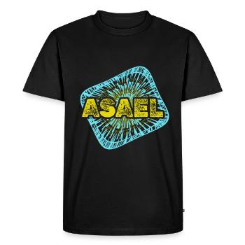 Warp Enterprise Stardust Asael - T-shirt Premium bio Homme - noir - Devant - Nico (187cm)