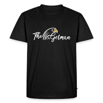 The German Eagle National Pride Eagle Head - Men's Premium Organic T-Shirt - black - Front - Nico (187cm)
