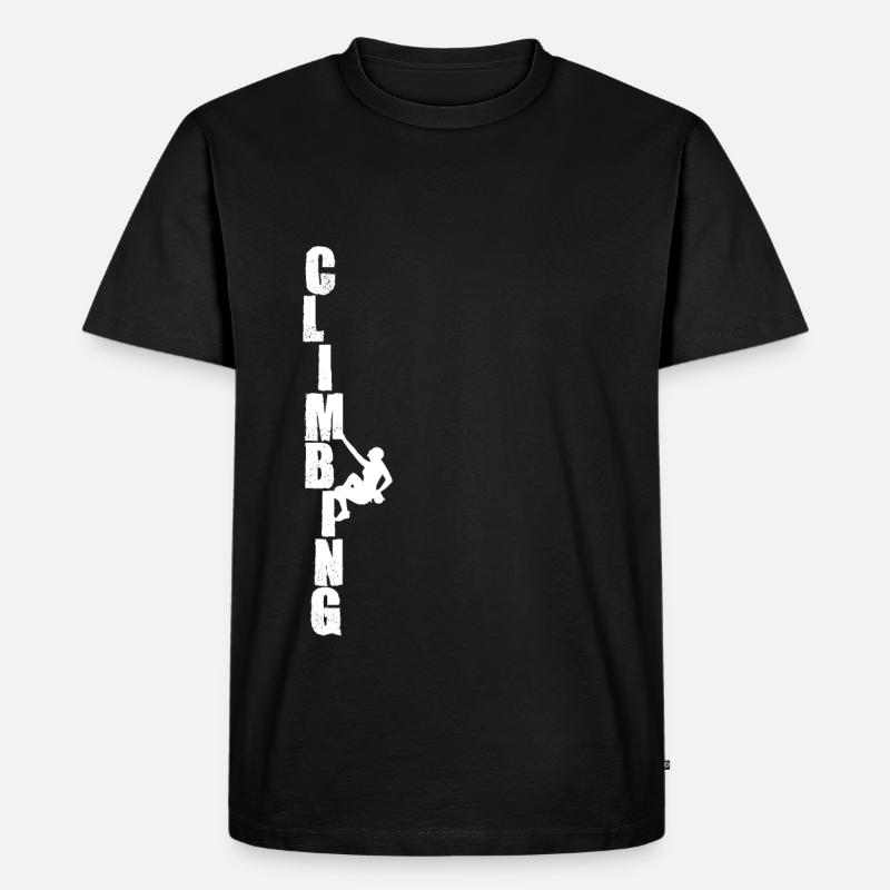 Klettern - Männer Premium Bio T-Shirt - Schwarz