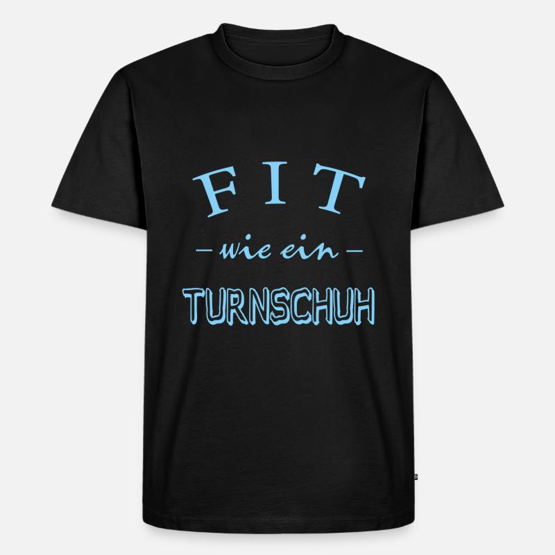Fit wie ein Turnschuh - Männer Premium Bio T-Shirt - Schwarz