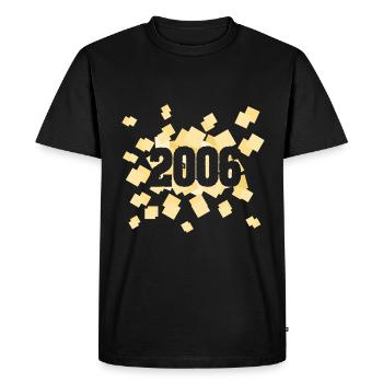 2006 2006 - Men's Premium Organic T-Shirt - black - Front - Nico (187cm)