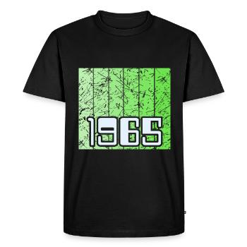 Retro Green vintage 1965 - Men's Premium Organic T-Shirt - black - Front - Nico (187cm)