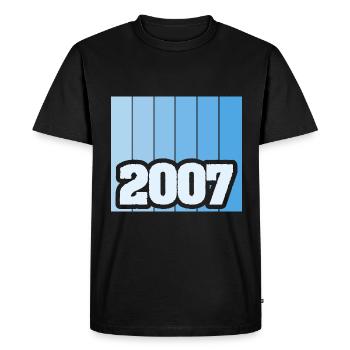 2007 - Men's Premium Organic T-Shirt - black - Front - Nico (187cm)