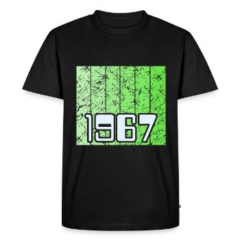 Vert 1967 - T-shirt Premium bio Homme - noir - Devant - Nico (187cm)