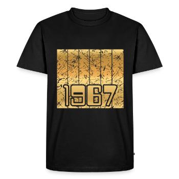 1967 - T-shirt Premium bio Homme - noir - Devant - Nico (187cm)