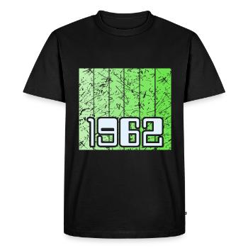 Vert 1962 - T-shirt Premium bio Homme - noir - Devant - Nico (187cm)