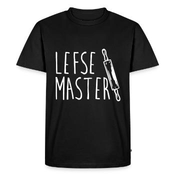 Lefse Master 8 - Men's Premium Organic T-Shirt - black - Front - Nico (187cm)