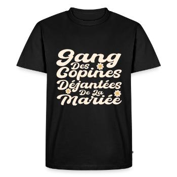 Gang Des Copines Déjantées De La Mariée - T-shirt Premium bio Homme - noir - Devant - Nico (187cm)