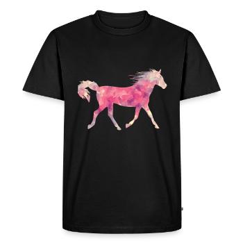 cheval sauvage - T-shirt Premium bio Homme - noir - Devant - Nico (187cm)
