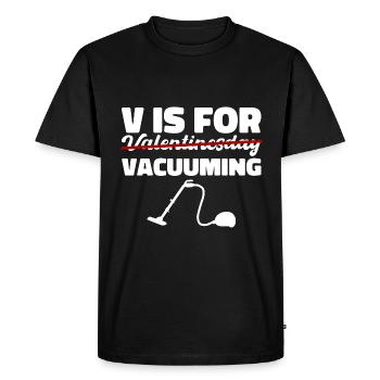 Saint-Valentin vacac Love Cleanliness Gift - T-shirt Premium bio Homme - noir - Devant - Nico (187cm)