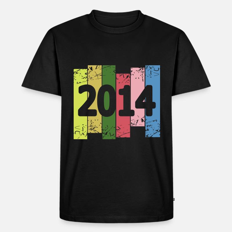 Witzig 2014 - Männer Premium Bio T-Shirt - Schwarz