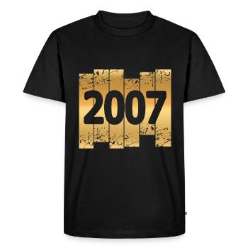 en 2007 - T-shirt Premium bio Homme - noir - Devant - Nico (187cm)