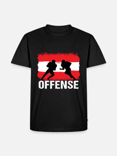 American Football Austria Offense - Men's Premium Organic T-Shirt - black
