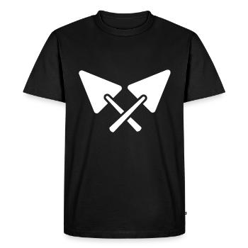 Chantier de maçon - T-shirt Premium bio Homme - noir - Devant - Nico (187cm)