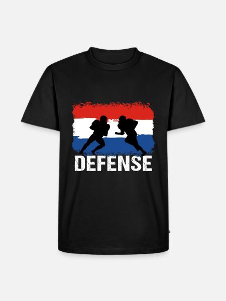 American Football Netherlands Defense - Men's Premium Organic T-Shirt - black