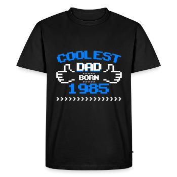 1985 Born Cool Papa Cadeau de fête des pères - T-shirt Premium bio Homme - noir - Devant - Nico (187cm)