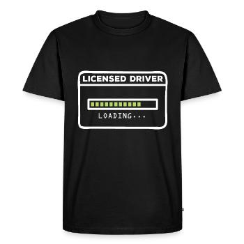 Driving school - Men's Premium Organic T-Shirt - black - Front - Nico (187cm)